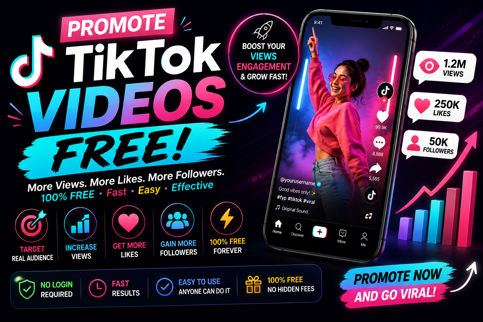 Promote TikTok Videos Free