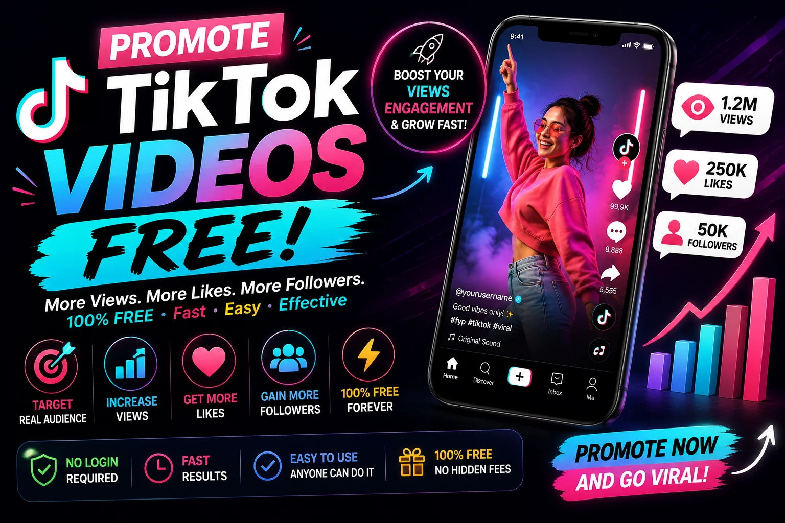 Promote TikTok Videos Free